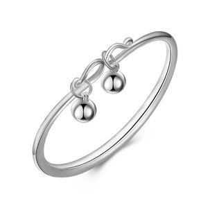 silver-tone imitation pearl cuff bracelet